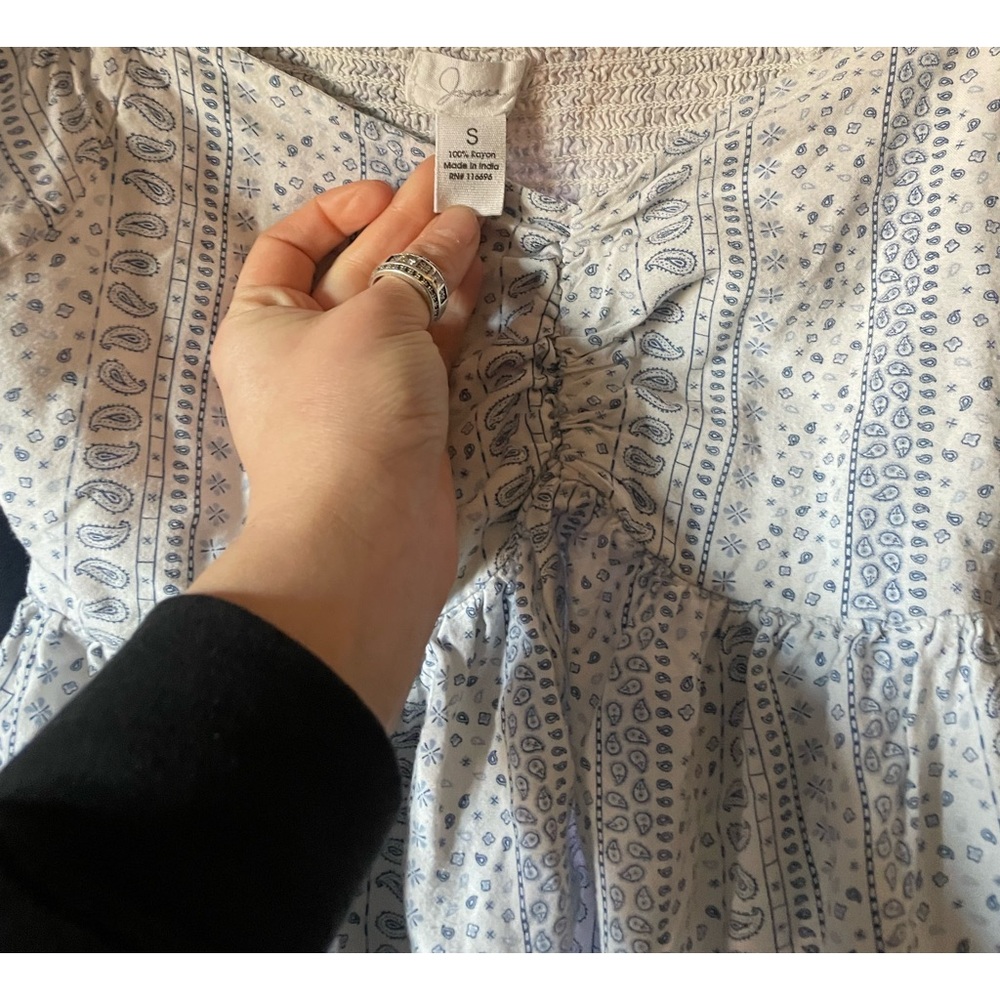 Jayne ruched top blouse, size s